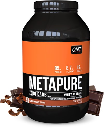 QNT Metapure Whey Protein Isolate - Eiwit Poeder - 908 gr - Belgian Chocolate