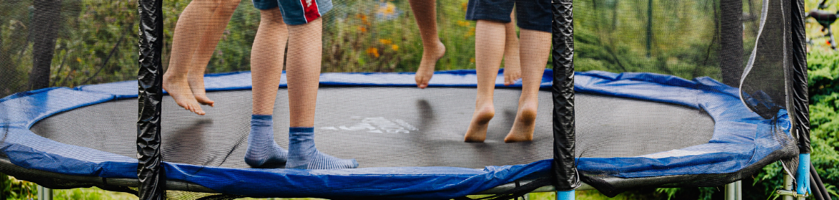 Veiligheidstips voor het springen op een trampoline