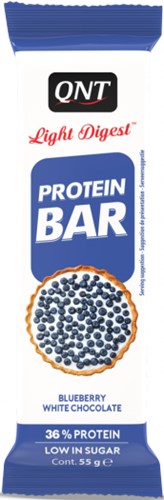 QNT Light Digest Protein Bar - Eiwit Reep - 15 x 55 gram - Blueberry / White Chocolate