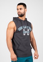 Gorilla Wear Chico T-shirt sans Manches avec Capuche - Gris Fonc&eacute;