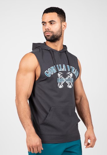 Gorilla Wear Chico T-shirt sans Manches avec Capuche - Gris Fonc&eacute;