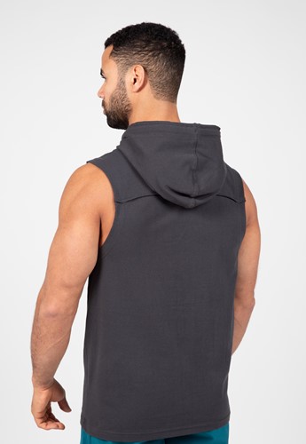 Gorilla Wear Chico T-shirt sans Manches avec Capuche - Gris Fonc&eacute;-2