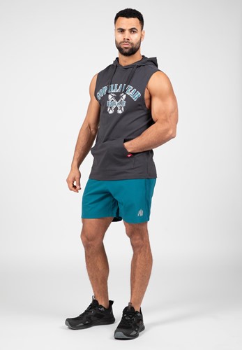 Gorilla Wear Chico Mouwloos T-shirt met Capuchon - Donkergrijs-3