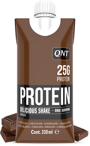 QNT Delicious Whey Protein Shake - Eiwit Shake - 12 x 330 ml - Chocolate