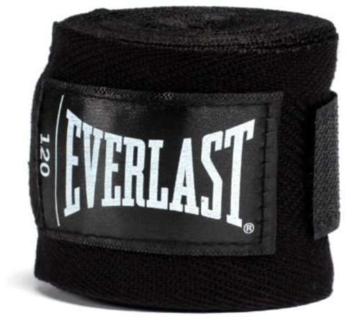 Everlast Core Hand Wraps - Zwart - 305 cm