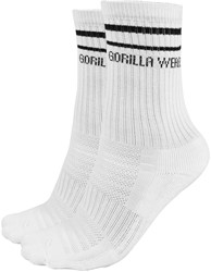 Gorilla Wear Chaussettes - Crew Socks - 1-Pack - Blanc