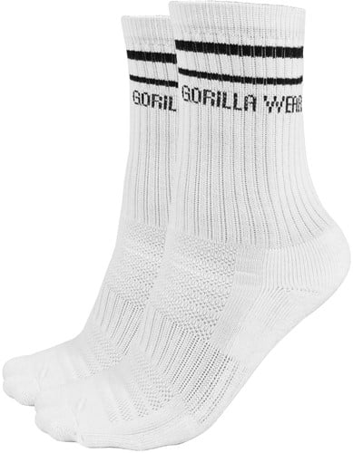 Gorilla Wear Crew Sokken 1-Pack - Wit