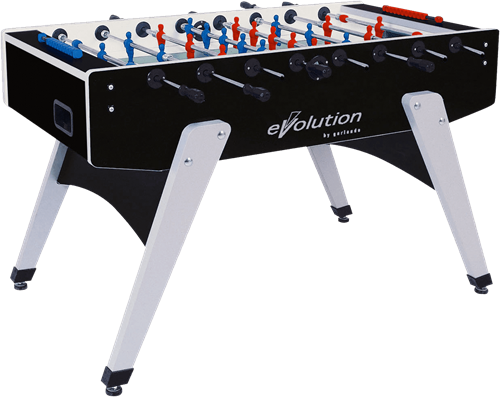 Garlando G-2000 Evolution Tafelvoetbal - Doorlopende Stangen - Zwart