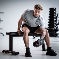 Lifemaxx Flat Bench - Trainingsbank - Zwart-2