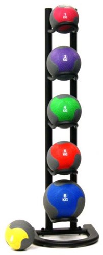 Muscle Power Étagère de rangement pour médecine balls de luxe - 5 places-2