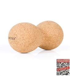Gymstick Active Fascia Doubleball Cork - Avec vidéos d'entraînement en ligne
