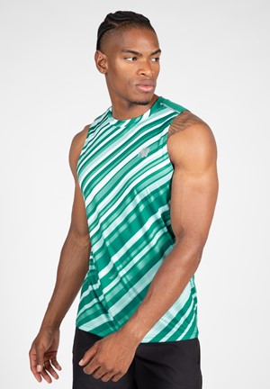 Gorilla Wear Easton Tank Top - Groen/Wit - L