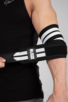 Gorilla Wear Elbow Wraps - Zwart/Wit - 150 cm-2