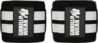 Gorilla Wear Elbow Wraps - Zwart/Wit - 150 cm