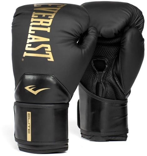 Everlast Elite 2 Bokshandschoenen - Zwart/Goud