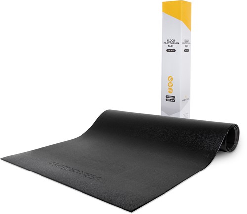 Tapis de protection antidérapant Flow Fitness - 229 x 91 cm - Noir