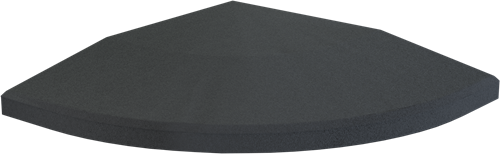 Flow Fitness Profil d'angle dalle en caoutchouc - 20 x 20 x 2 cm