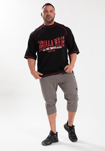 Gorilla Wear Finley Oversized T-shirt - Zwart/Rood-3