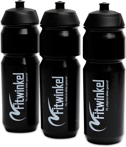 Fitwinkel Bidon - 750 ml - Zwart-3
