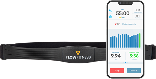 Flow Fitness BlueTooth Borstband / Hartslagband-3