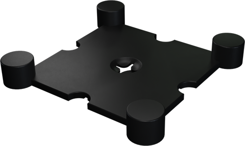 Flow Fitness Profil d'angle dalle en caoutchouc - 20 x 20 x 2 cm-3