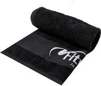 Fitwinkel Handdoek - 100 x 50 cm - Zwart-3