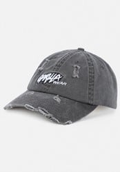 Gorilla Wear Galway Distressed Cap - Pet - Washed Grijs