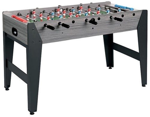 Garlando F-Zero Tafelvoetbal - Grijs Eiken - Doorlopende Stangen