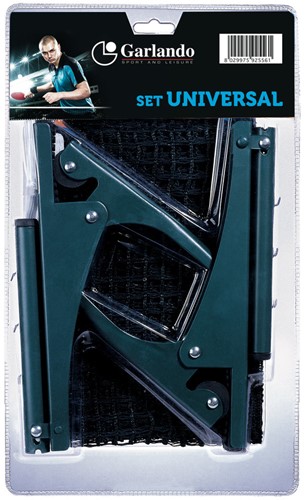 Garlando Universeel Pingpong Net met Clip-on Palen Set