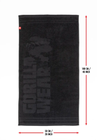 Gorilla Wear Serviette - Noir - Moyenne