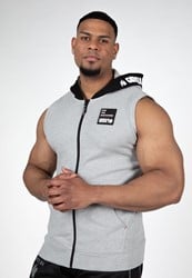 Gorilla Wear Sweat à capuche zippé Milwaukee S/L - Gris Chiné