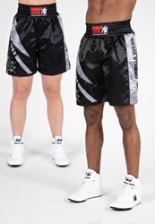 Gorilla Wear Hornell Boxing Shorts - Noir/Gris