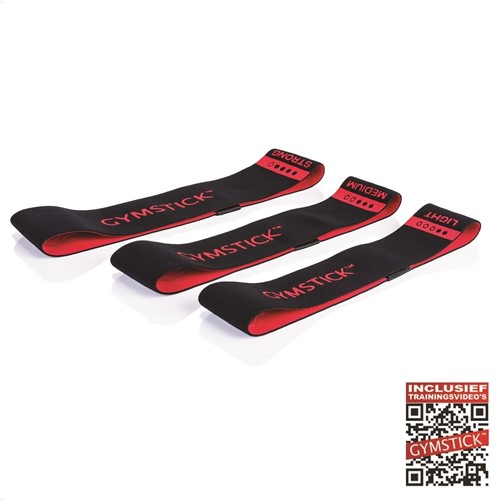 Gymstick Textiel Mini Band - Weerstandsband - Medium - Met Online Trainingsvideo's
