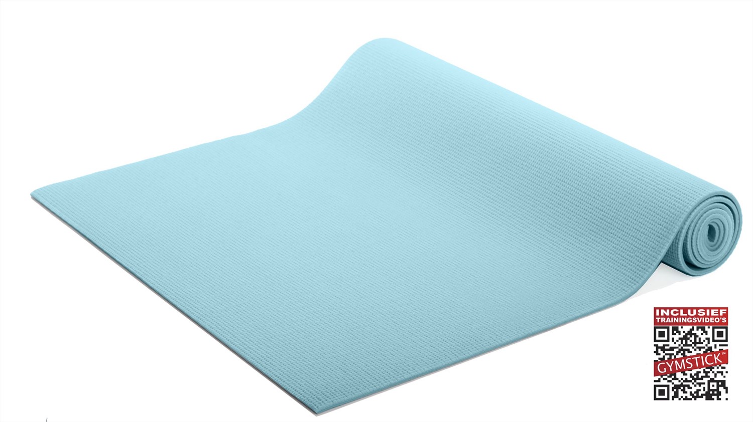 Gymstick Yogamat - Blauw - Met online trainingsvideo's 172 x 60 x 0,4 cm