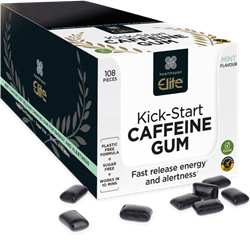 Healthspan Elite Kick-Start Chewing Gum - 12 x 9 unités
