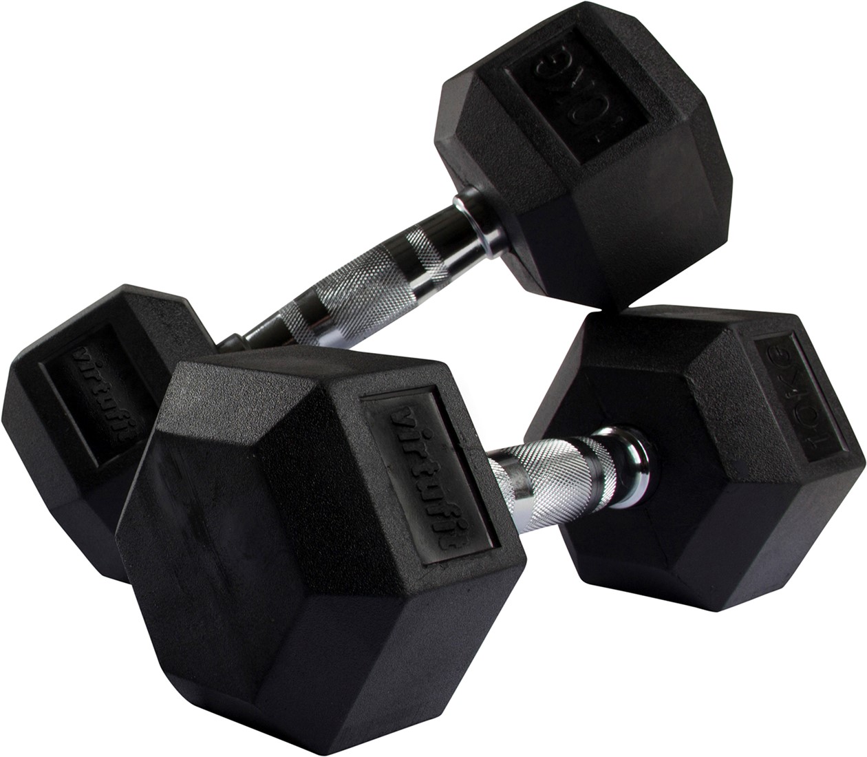 Haltère Musculation / Dumbbell Hexagonal Pro VirtuFit – 10 kg – A