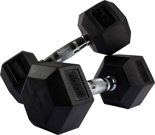 VirtuFit Hexa Dumbbell Pro - 10 kg - Per Stuk-2