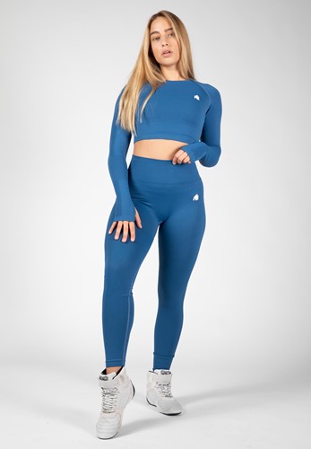 Gorilla Wear Hilton Seamless Legging - Blauw-3