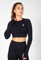 Gorilla Wear Hilton Seamless Cropped Long Sleeve - Zwart - S/M