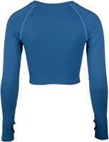 Hilton Seamless Cropped Long Sleeve Blauw