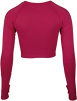 Hilton Seamless Cropped Long Sleeve Fuchsia
