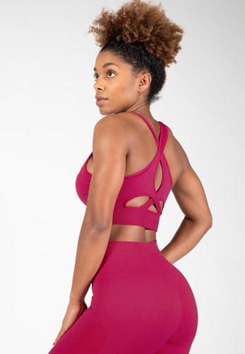 Gorilla Wear Hilton Seamless Sportbeha - Fuchsia-2