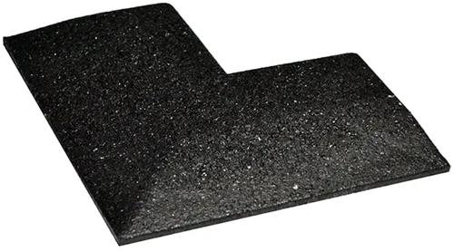 Hoekprofiel voor Rubber Vloertegels - 20 mm - Zwart