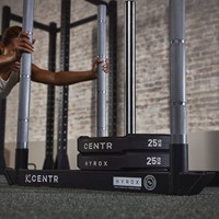 HYROX Power Sled met bumperplates