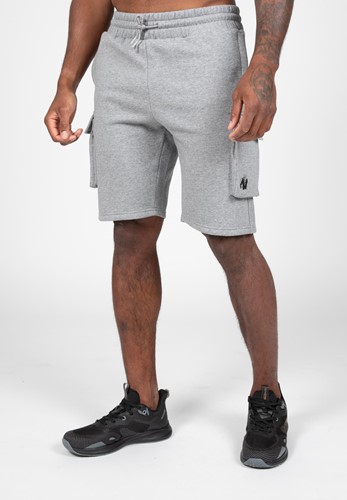Gorilla Wear Hudson Cargo Short de Survêtement - Gris m&eacute;lang&eacute;