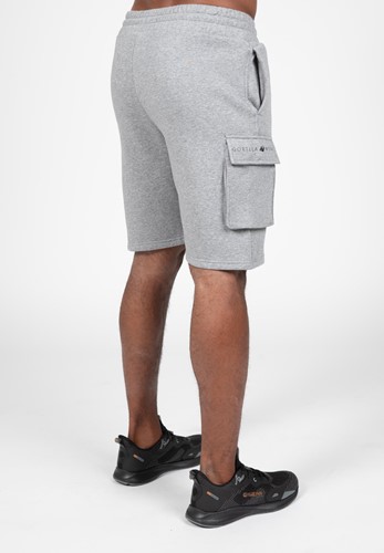 Gorilla Wear Hudson Cargo Short de Survêtement - Gris m&eacute;lang&eacute;-2