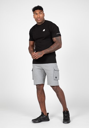 Gorilla Wear Hudson Cargo Short de Survêtement - Gris m&eacute;lang&eacute;-3