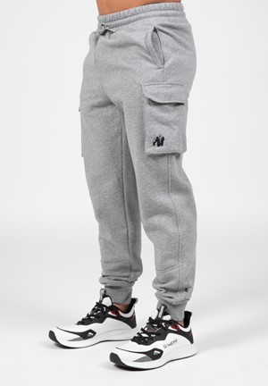 Gorilla Wear Hudson Cargo Joggingbroek - Grijs Gemeleerd - 3XL