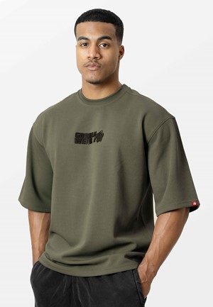Gorilla Wear Idaho Oversized Waffle T-shirt - Legergroen - 3XL