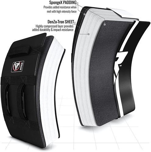 RDX Sports T1 Coussin de Frappe Incurvé - Noir-3
